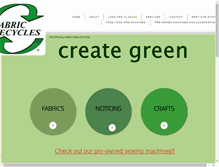 Tablet Screenshot of fabricrecycles.com